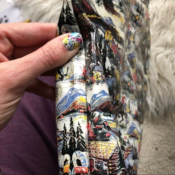 Paperchase RARE Western Scene Cowboy Vinyl Tote - Picture 7 of 9